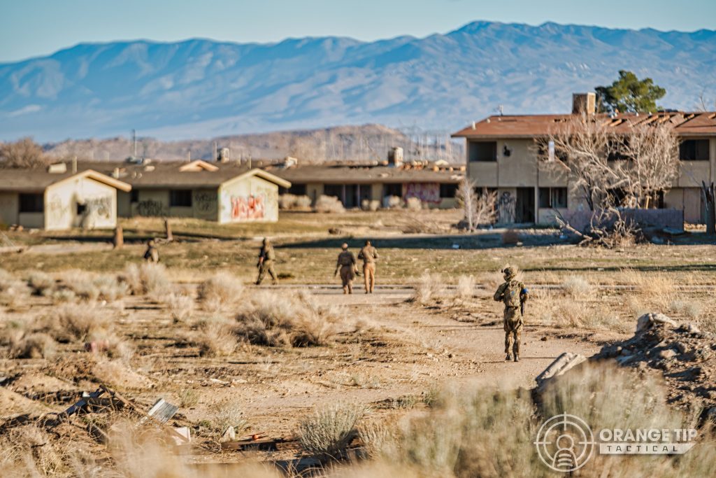 MilSim airsofters playing at the DFE Battle for LA Airsoft Event, George AFB