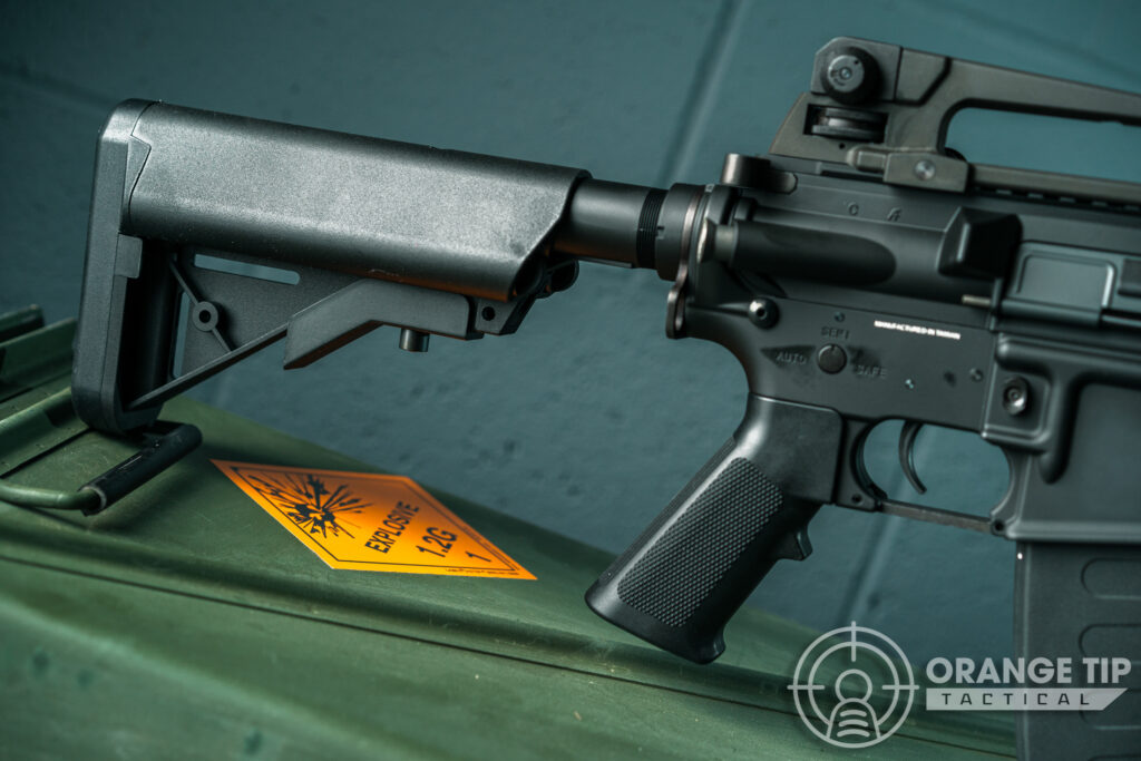 8. KWA KM4A1 AEG Stock and Pistol Grip