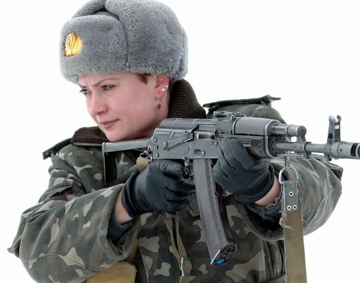 Russian Soldier and AK-74m